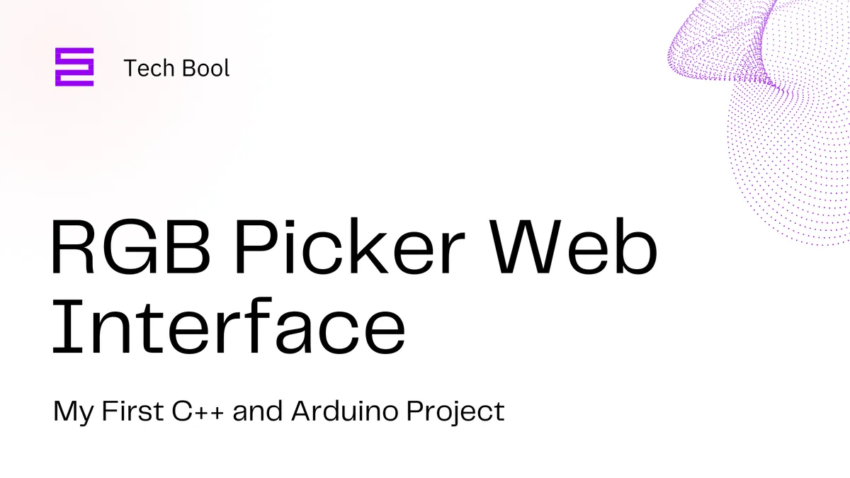 RGB Picker Web Interface – My First C++ and Arduino Project