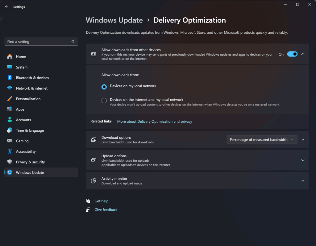 How to Increase Wi-Fi Speed on Windows 11 - Delivery Optimization